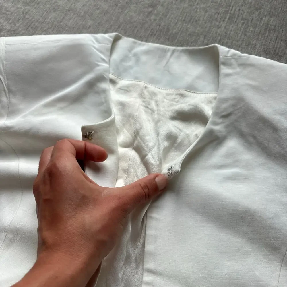 Vintage silk jacket - Picture 2 of 3